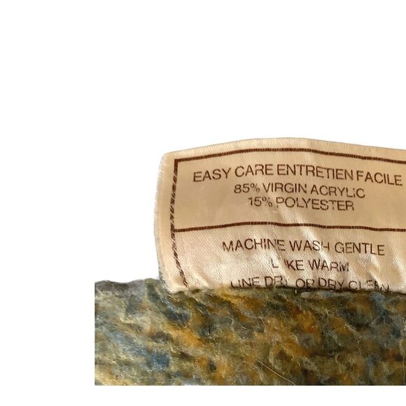 Biederlack Gebr Jost Partner Elephant Hearts Blanket 77" X 53"‎ USA Vintage - Picture 6 of 8